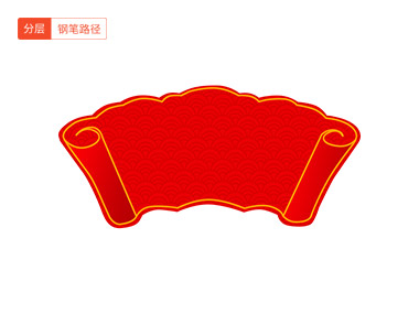 古典花纹边框角标素材