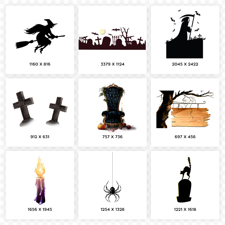 万圣节,蜘蛛,蜡烛,墓碑,坟墓,巫师,恐怖,阴森,鬼节,