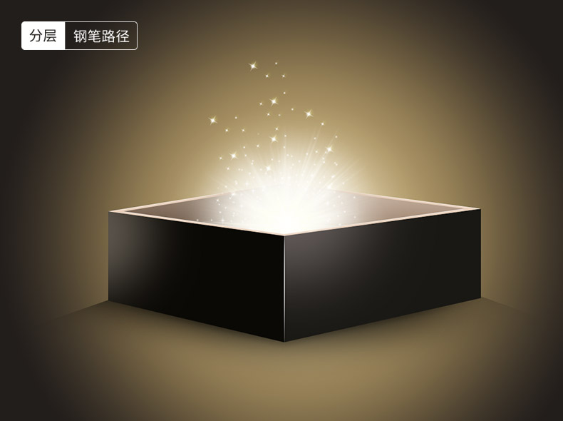 黑金礼盒,礼盒,礼物盒,打开的礼盒,礼盒打开,魔法,魔术,礼品,礼品盒,魔法光效,