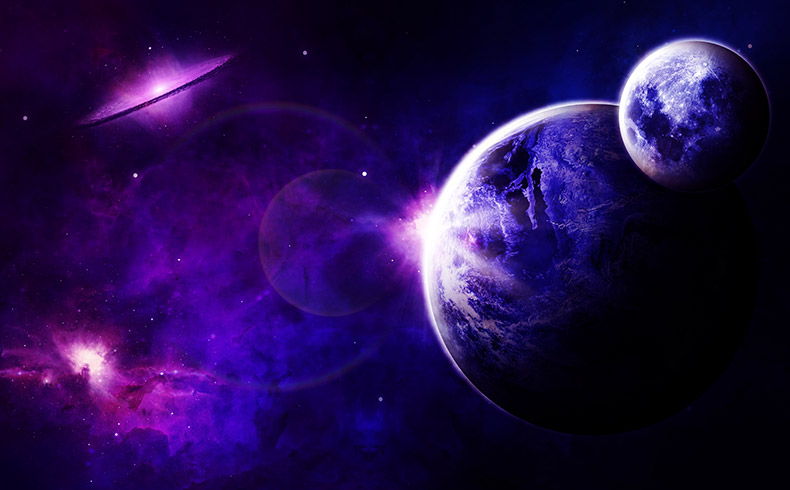 紫色星空背景图片素材 素材 黄蜂网woofeng Cn