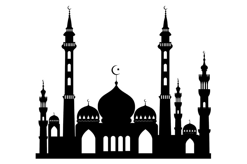 国外建筑剪影,伊斯兰教,清真寺,穆斯林,CC0,免费素材,