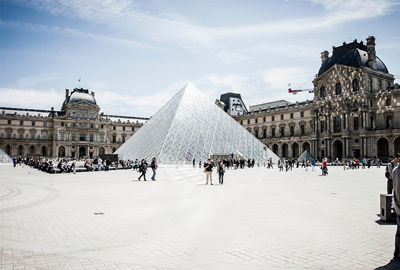 卢浮宫,卢浮宫金字塔,博物馆,法国,巴黎,著名建筑,广场,欧洲建筑,特色建筑,CC0,免费图片,
