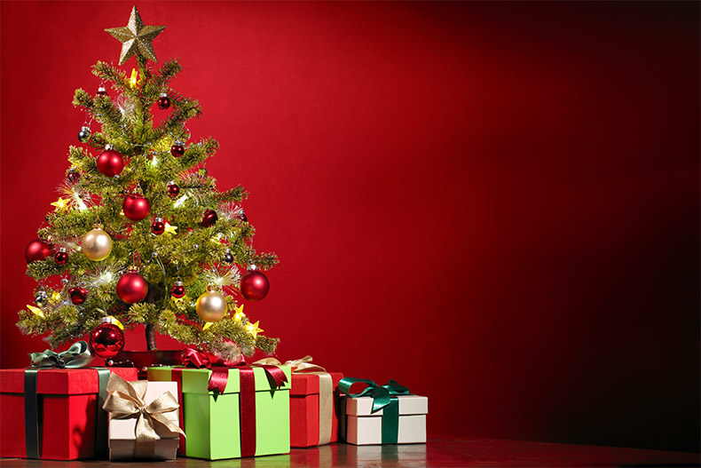 圣诞节,圣诞,圣诞树,圣诞背景,圣诞节背景,红色背景,背景图片,CC0,免费图片,
