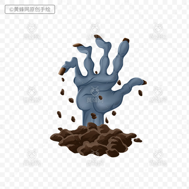 恐怖手指png素材