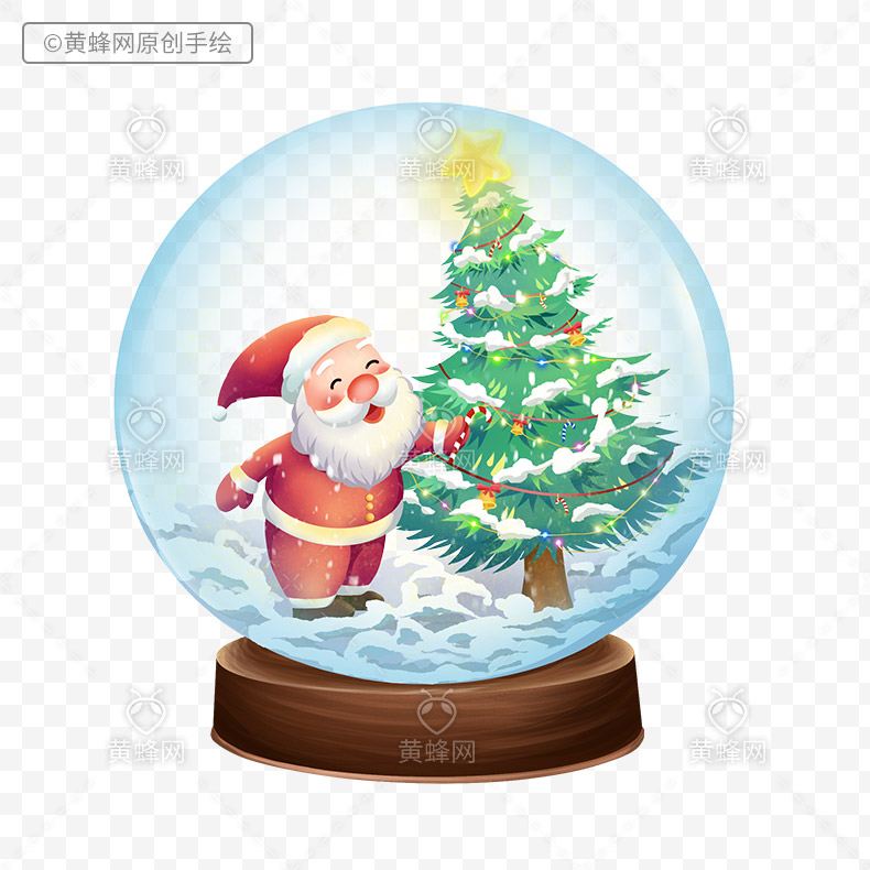手绘圣诞水晶球,圣诞水晶球,圣诞节,圣诞,圣诞树,圣诞老人,png,免扣素材,