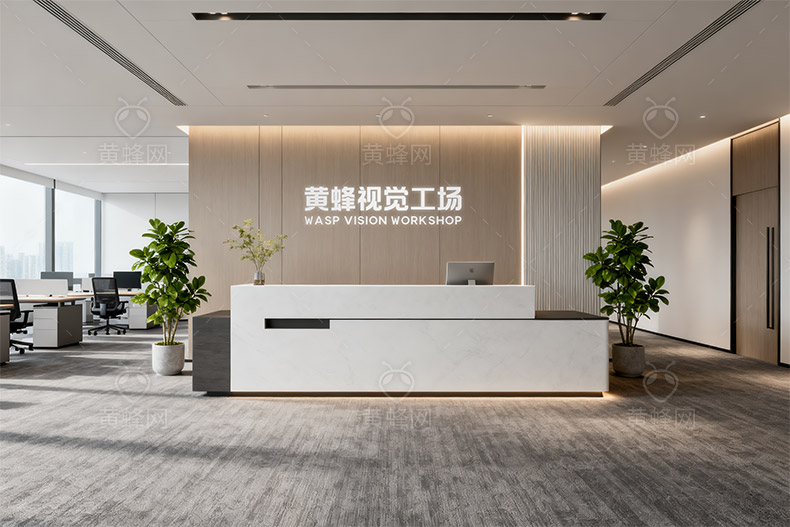 公司前台样机模板素材 - 素材 - 黄蜂网 - 原创可商用设计作品