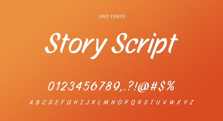 Story Script - 字体分类 - 黄蜂网 - 原创可商用设计作品